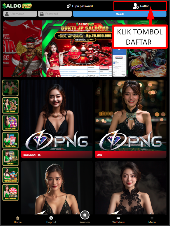 Panduan visual langkah-langkah daftar akun SALDOWD cepat Panduan visual langkah-langkah daftar akun SALDOWD cepat